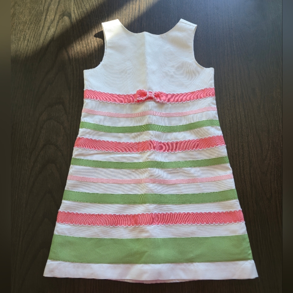 Gymboree Pink and Green Striped Dress